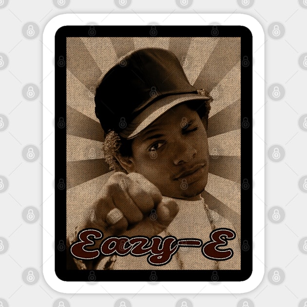 Vintage Classic Eazy-E Sticker by StickMen